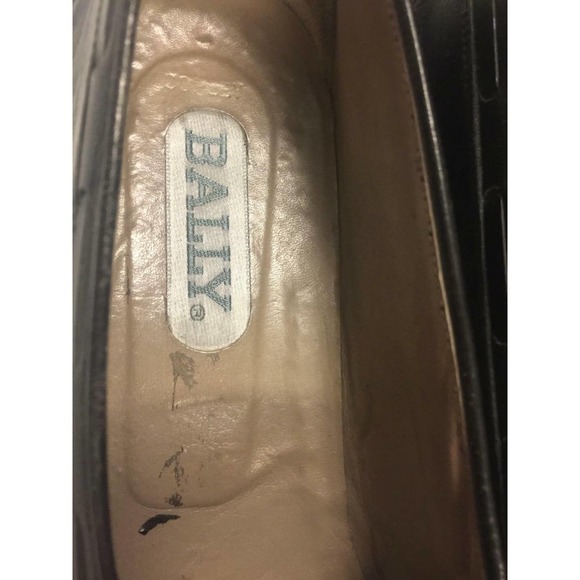 Bally High End Swiss Full grain Black Leather Loafer Slides 9 1/2 N US 43 EU